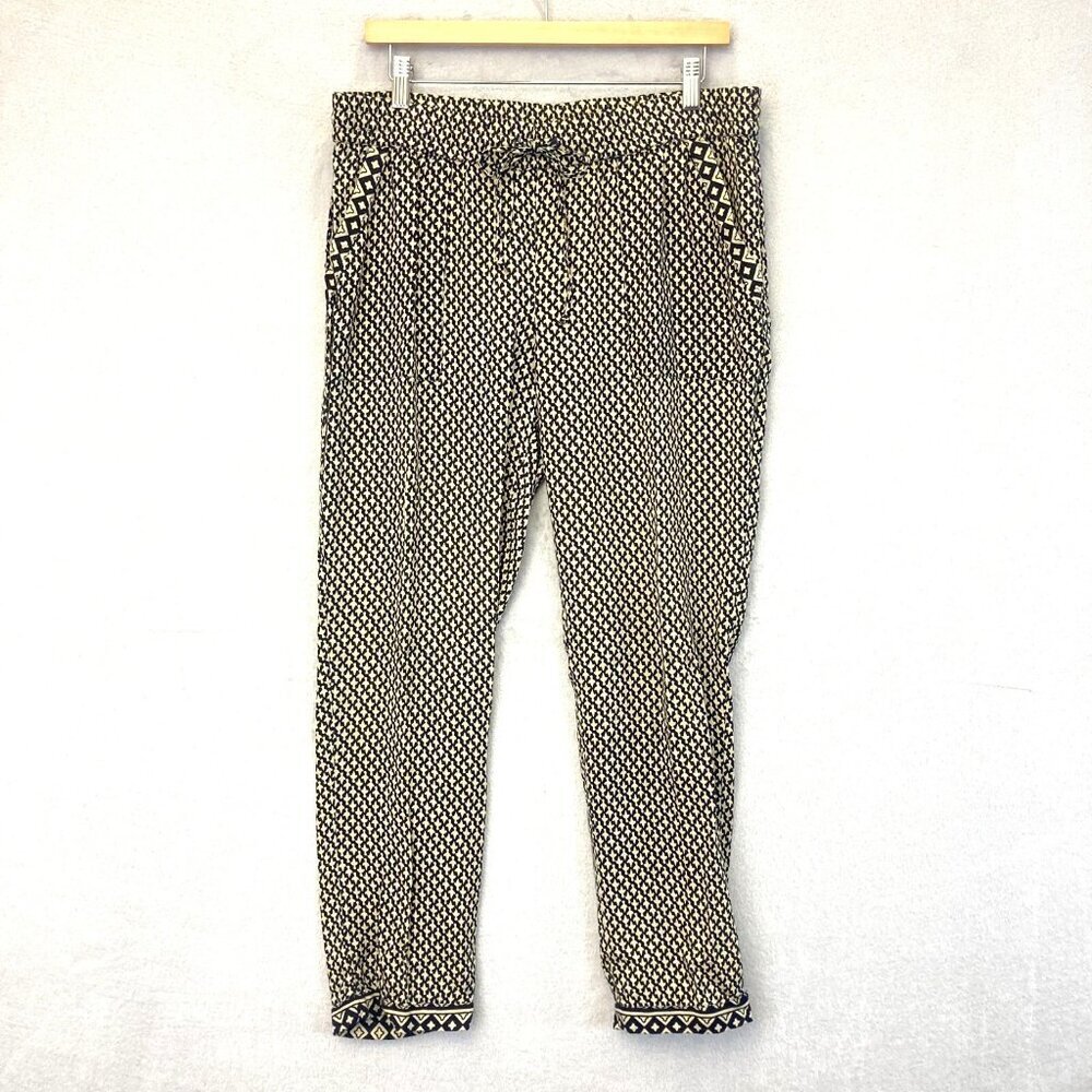 Vintage Lucky Brand Lightweight Elastic Waist Pants Womens Small S Casual Rayon